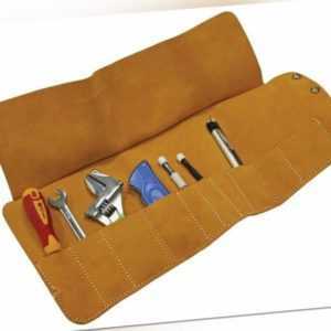Faithfull - 10 Pocket Leder-Werkzeugrolle 48 x 27 cm