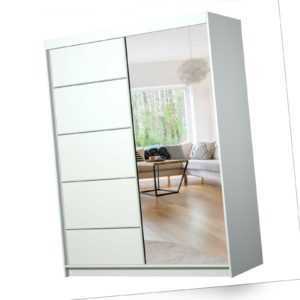 Schwebetürenschrank HASTA 05 150cm Schrank Spiegel Kleiderschrank Schiebetüren