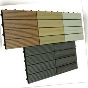 WPC Fliesen 3DMaserung Terrassendielen 30x30 Bodenbelag Klick Fliese Gartenbelag