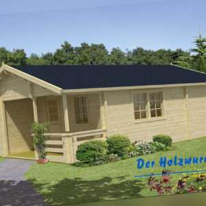 70mm Gartenhaus Kay ISO ca. 595x800 cm Blockhütte Holzhaus Hütte Ferienhaus Holz