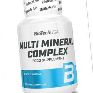 (62,27EUR/kg) Biotech USA Multimineral Complex 100 Tabletten