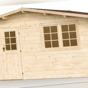 34 mm Gartenhaus 500x500 cm Salzburg 7 Gerätehaus Blockhaus Datsche Hütte Holz