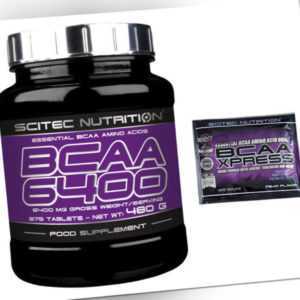 Scitec Nutrition BCAA 6400  480g 375 Tabletten Essentielle Aminosäuren + Probe