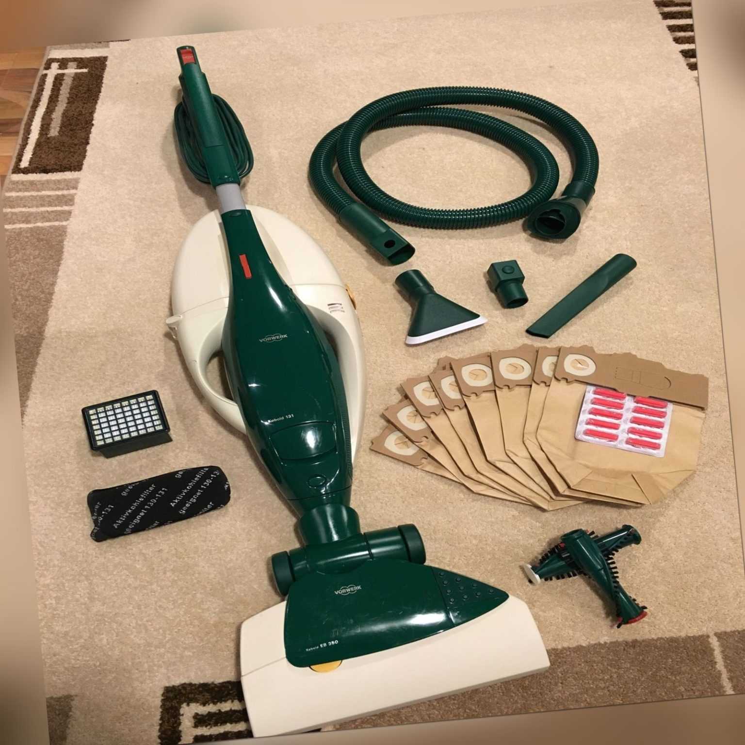 Vorwerk Staubsauger Kobold 131 + EB350 mit geeigneten Zubehörpaket