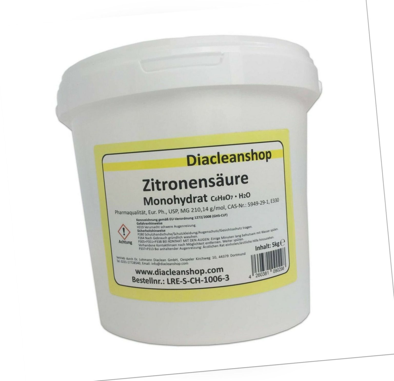 Zitronensäure Monohydrat E330 5kg - Citronensäure Pulver
