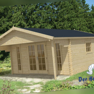 44 mm Gartenhaus 500x500 cm Blockhaus Gerätehaus Holzhaus Holz Schuppen