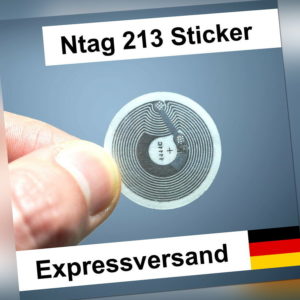 1/2/4/6/8/10/15/20 NFC Tags 180 Byte - Sticker NTag213 Tag; für Android & iPhone