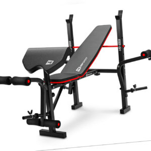 Hop-Sport verstellbare Hantelbank HS-1055 Kraftstation Trainingsbank klappbar