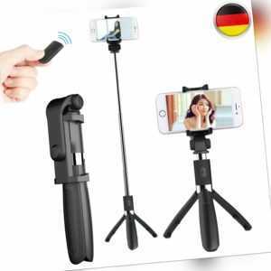 Handy Bluetooth Selfie Stick Stativ mit Fernbedienung 360°Rotation Selfie Stange
