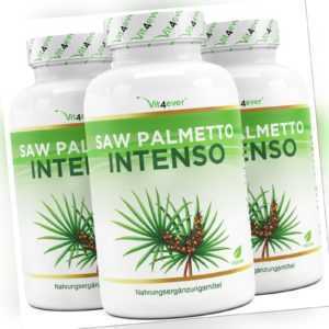 180 - 540 Kapseln Saw Palmetto Extrakt - Hochdosiert Vegan - 5% Phytosterol