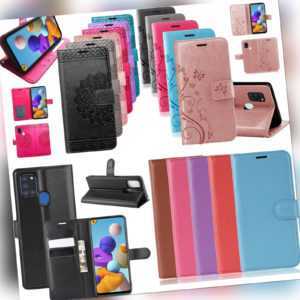 Samsung Galaxy A21s Hülle Handy Tasche Case Schutz Schale Etui Wallet Buchhülle