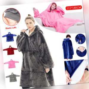 Unisex Decke Soft Warm Sweatshirt Hoodie Plüsch Hoodie Übergroße