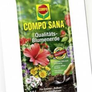 (0,34€/1l) 50 Liter Compo SANA Qualitäts Pflanzerde Garten Blumenerde Blumen Erd
