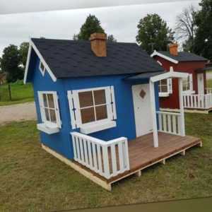 Kinderspielhaus mit Terrasse Kinderhaus Holzhaus Spielhaus Gartenhaus Holz Otto