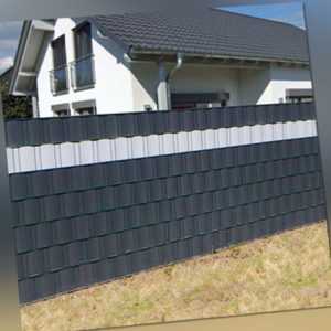 35m Sichtschutz Rolle PVC Zaunfolie Windschutz blickdicht Doppelstabmatten Zaun