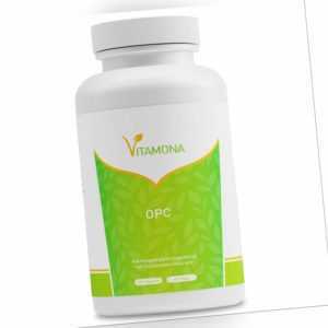OPC Traubenkernextrakt - 180 Kapseln Vegan hochdosiert Vitamin C Vitamona