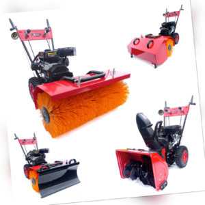 Kehrmaschine Benzin Schneefräse KW250SE Elektrostarter 6,5PS Schneeräumer NEU