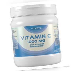 Vitamin C 1000 mg -2x500 Vitamin C Tabletten hochdosiert Bioflavonoide Hagebutte