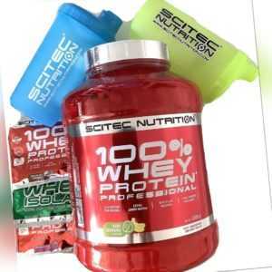 (17,83€/kg)Scitec Nutrition 100%Whey Protein Professional 2350g+2 Shaker+3Proben