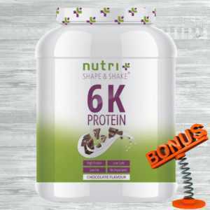 Nutri-Plus Shape & Shake Vegan 6K Protein 1kg Dose Nutriplus + Bonus