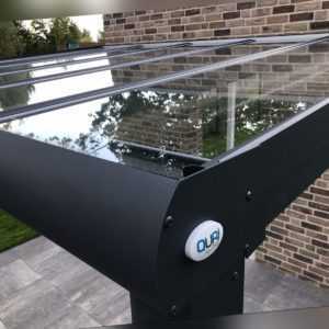 5m x 3,5m ALU Terrassenüberdachung mit VSG Glas 8mm 0,76 Folie Klar oder Matt
