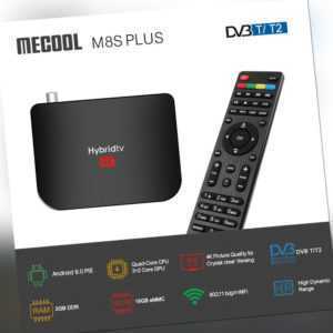 MECOOL M8S PLUS TV-Box Android 9.0 DVB-T2 4K-Mediaplayer S905X2 2GB+16GB H8P8