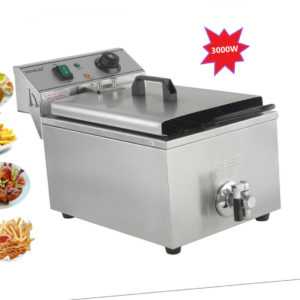 Profi Edelstahl Gastronomie Imbiss Elekto Friteuse Fritteuse Fritöse 10L 3000W