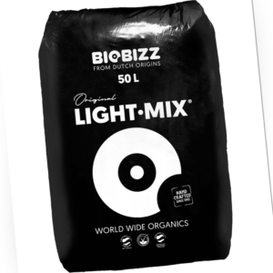 BioBizz Light-Mix 50 Liter  organische Pflanzenerde mit Perlite leicht gedüngt