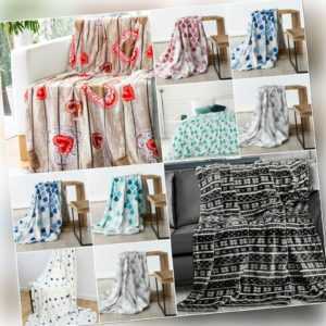 Kuscheldecke Tagesdecke gestreift Herzen warm Sterne Liebe Karo