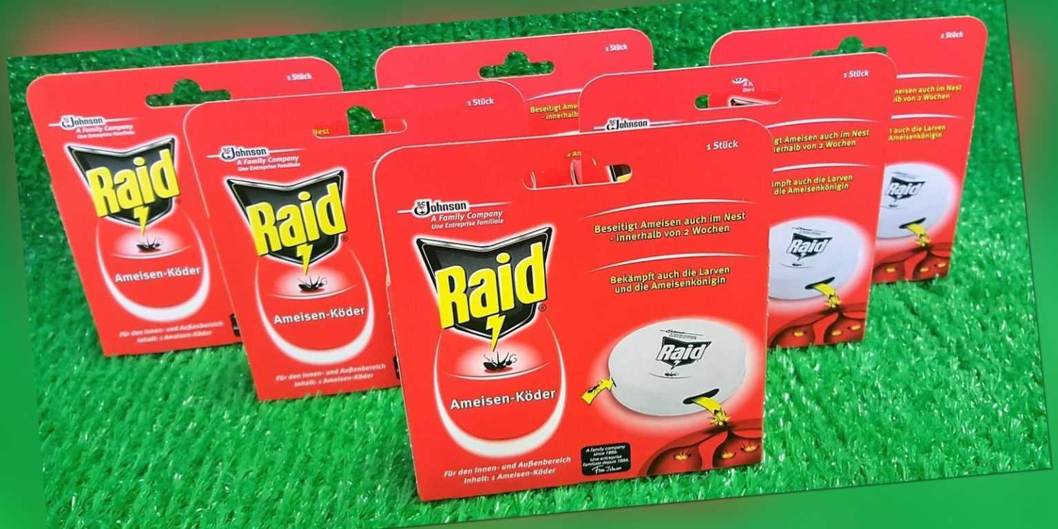 (2,82€/Dose) 6x RAID AMEISEN KÖDER Köderdose Ameisenköder Versand 0€