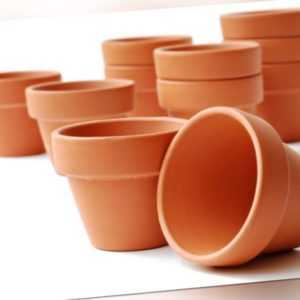 5 Tontöpfe - Ø 12 cm oder Ø 14 cm - Blumentöpfe