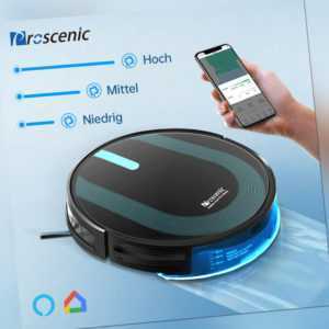 Proscenic 850P Alexa Saugroboter Staubsauger Mit Wischfunktion APP Karte Navi