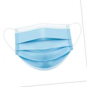 50 Medizinische Gesichtsmasken Einweg Mundbedeckung Gesichtsmasken Mundschutz