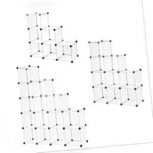 Steckregal aus Kunststoff, Schuhregal, Aufbewahrungsregal, modulares System