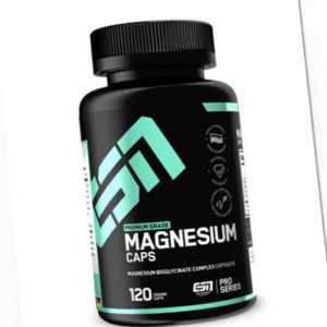 ESN Magnesium Caps Hochwertig Sport Fitness Mineralien Vitalstoffe 120 Kapseln