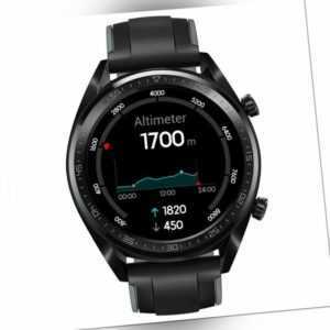 Huawei Watch GT Sport 46mm Smartwatch Fitnesstracker Schwarz Sportuhr GPS NEU