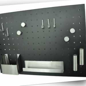 nanook Magnettafel Memoboard  Schlüsselboard Pinnwand Stahl 50 x 35 cm schwarz