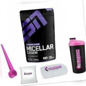 Eiweiß Protein Micellar Casein ESN 1kg Ernährung Pulver gratis Bonus