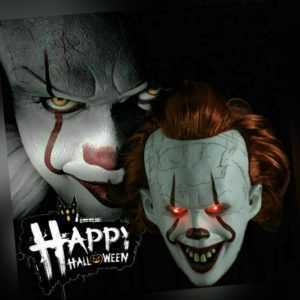 Stephen Kings Es Maske Pennywise Clown Maske Horror Halloween Cosplay Kostüm
