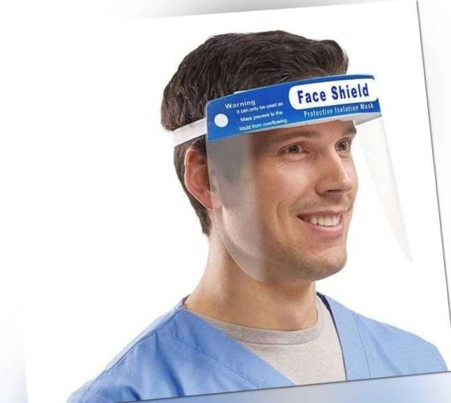 MedMaXX Face Shield Premium Gesichtsschutz Gesichtsvisier Face Mask Visier 5x