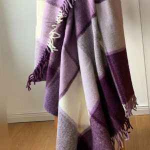 100% Lammwolle Wolldecke Plaid "Karo" Schottenmuster Tartan