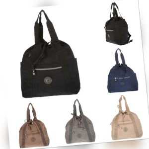 Damen Rucksack Tasche Handtasche Umhängetasche Nylon Bag City Daypack 2 in 1