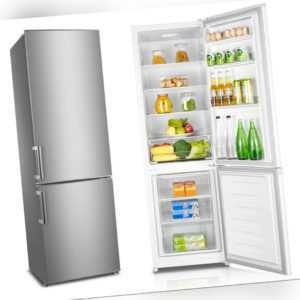 Kühlschrank KÜHL-/GEFRIERKOMBINATION Inox KÜHLKOMBI groß Kühlgefrierkombi silber