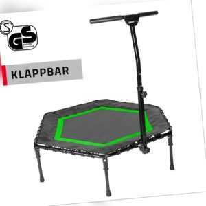 SportPlus Fitness Trampolin Minitrampolin Gummiseil Federung klappbar Haltegriff