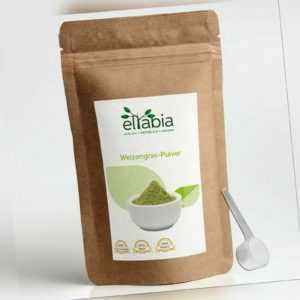 Weizengraspulver Weizengras Pulver Saft 100% ohne Zusätze eltabia