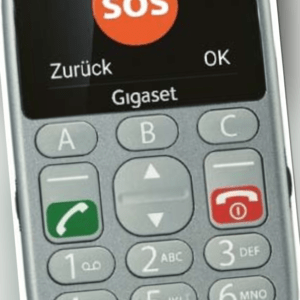 Gigaset GL390 Titan silber mit Ladeschale, Seniorenhandy, Dual-SIM BRANDNEU