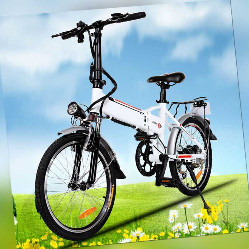 20 Zoll Elektrofahrrad Faltbares E-Bike für Erwachsene Faltrad Klapprad Unisex