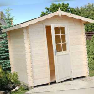 Gartenhaus Vivian 1 Blockhaus Geraetehaus Schuppen ca. 220x220 cm Holz 28 mm