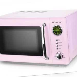Rosa Mikrowelle Retro Design Emerio MW-112141.1 pink Mikrowellen-Gerät 700 Watt