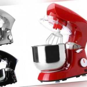 Küchenmaschine Knet  Rühr Teig Maschine Kneter Gerät Stand Mixer Rot Schwarz NEU